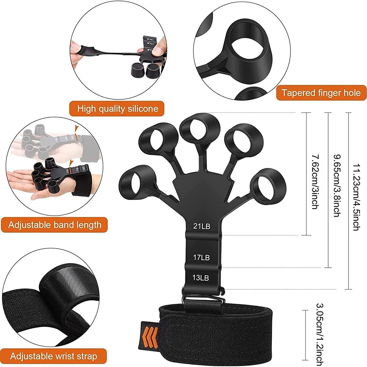 Metal-Hook Grip Strength Trainer