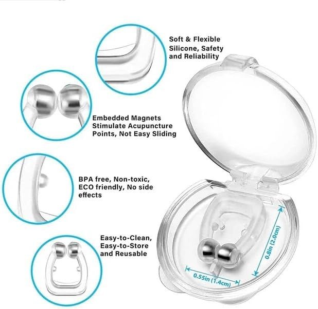 BUY 1 GET 1 FREE Anti Snore Devices, Silicone Magnetic Snore Stopper - emirate deals